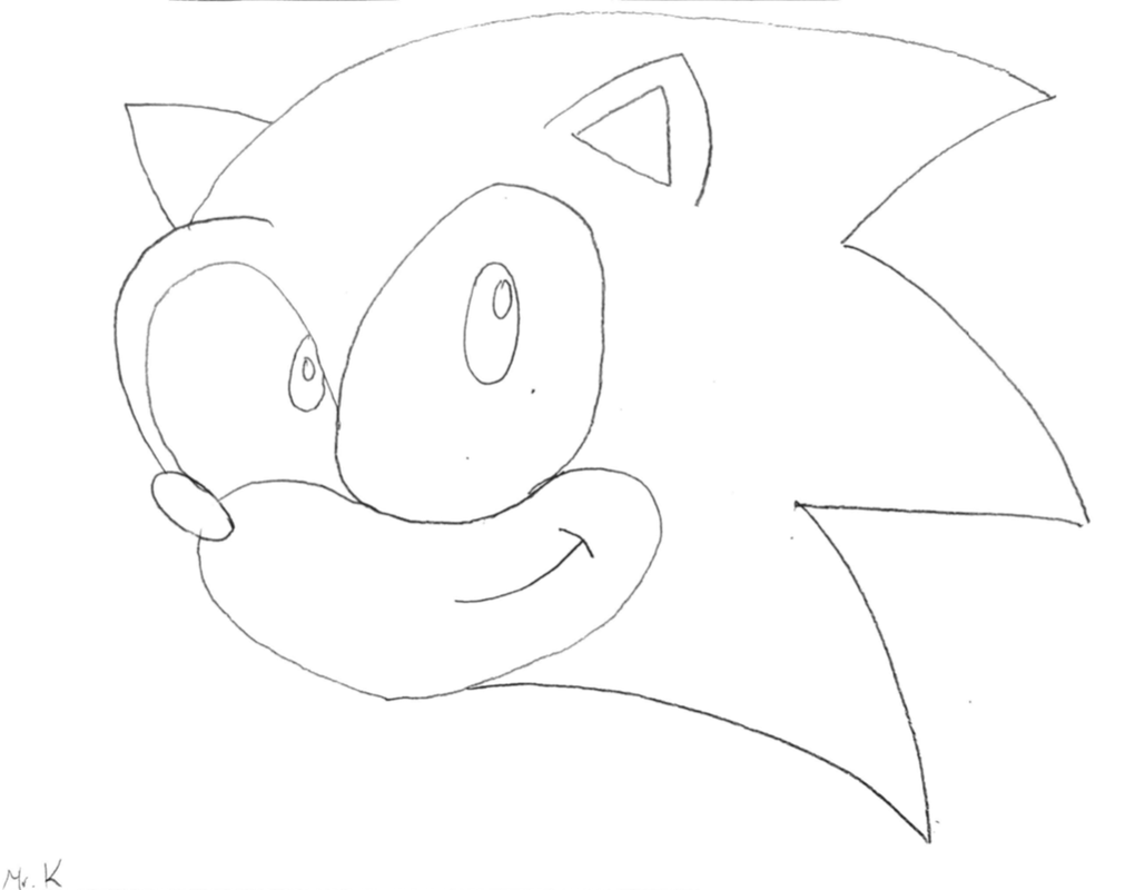 How to draw Sonic Lego 